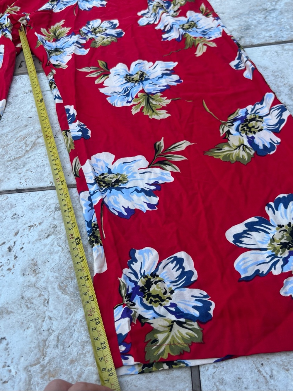 NWT  B.O.G. Collective Women’s Red Floral Strapless Jumpsuit - Size L COTTON - Picture 10 of 16